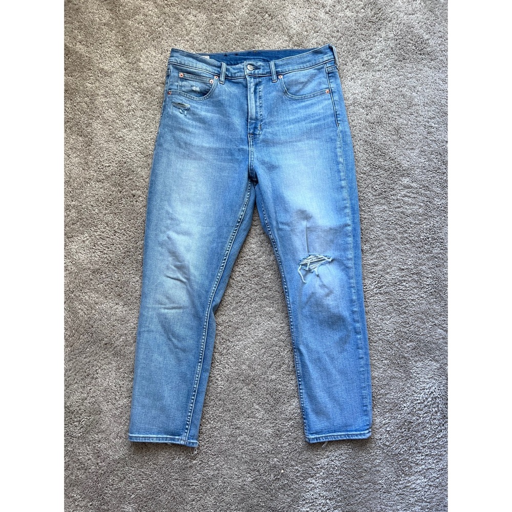 Gap cigarette straight leg light wash jeans